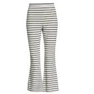 BB Dakota Black Gray Striped Flare For Drama Lounge Pant XS NWT